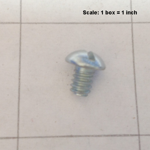 - Screw 10-24 x 1/4 round head slotted zinc plated 999-0082