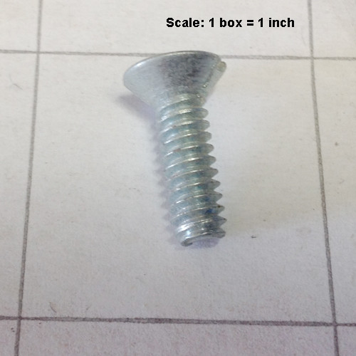  - Screw 10-24 x 5/8 flat head slotted zinc plated 999-0138