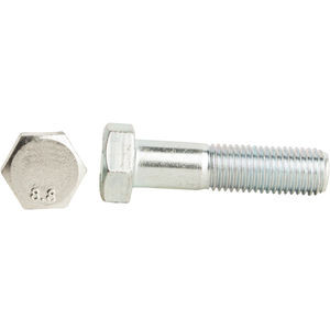  - Bolt M8-1.25 x 55mm hex head part thread zinc 999-0467