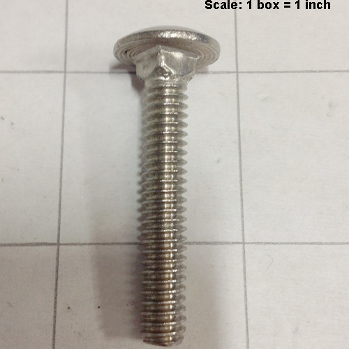  - Screw 1/4-20 x 1 1/2 carriage head stainless steel 999-0604