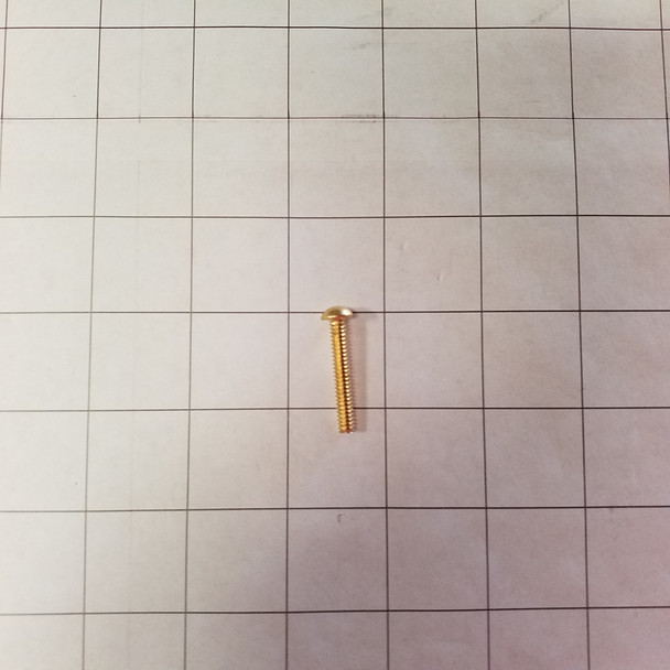  - Screw 10-24 x 1 1/4 round head slotted brass 999-6706