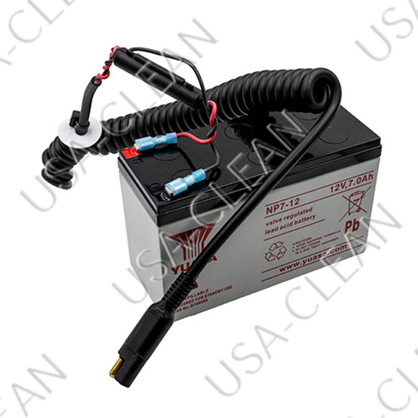 - 12V battery with harness and 5 foot coiled cord 992-1026  - 12V battery with harness and 5 foot coiled cord 992-1026