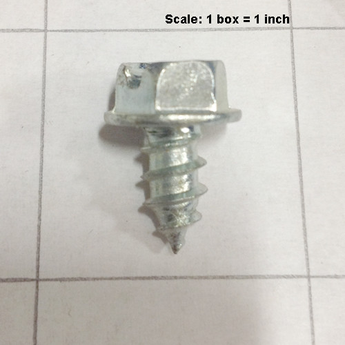  - Screw 14 x 1/2 hex washer head sheet metal zinc 999-0577