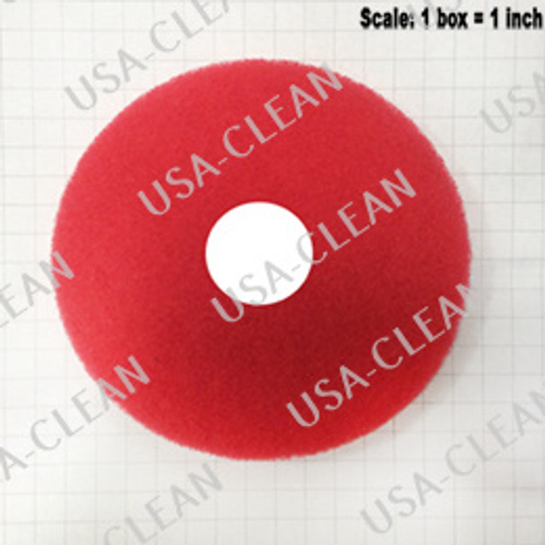 51-14/ETC - 14 inch premium red scrubbing pad (pkg of 5) 255-1460