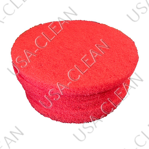 51-13/ETC - 13 inch premium red scrubbing pad (pkg of 5) 255-1360                      