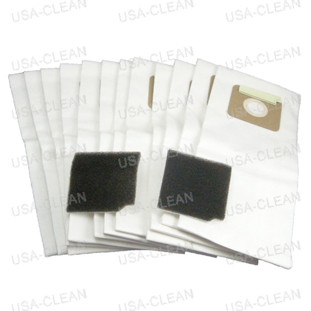 9007744 - Paper vacuum bags (pkg of 12 bags & 2 filters) 275-6079