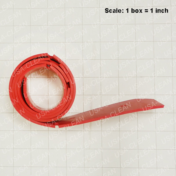  - Squeegee blade 43 5/8 inch gum rubber front (red) 994-0051