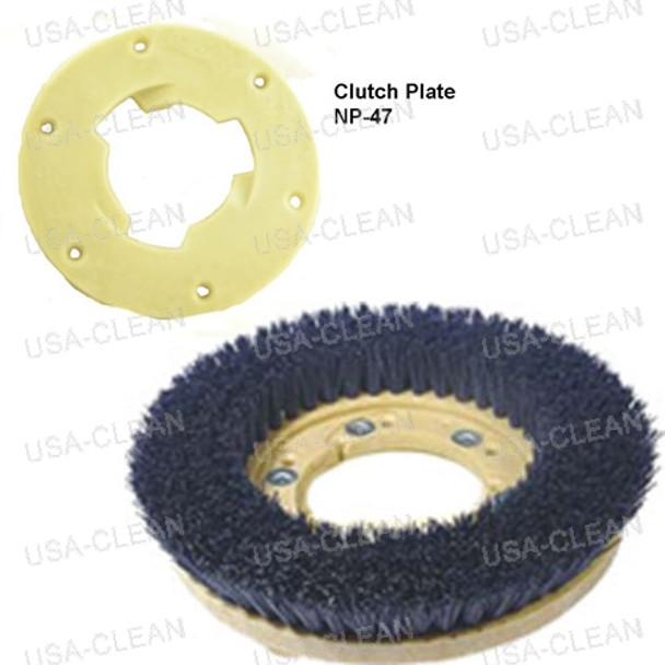 816516 W/NP-47 - 16 inch medium grit scrubbing brush - 180 grit 996-0128                      