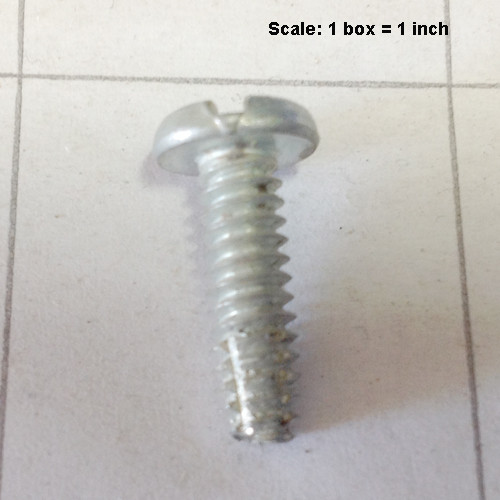  - Screw 10-24 x 5/8 pan head slotted thread cutting zinc 999-0193
