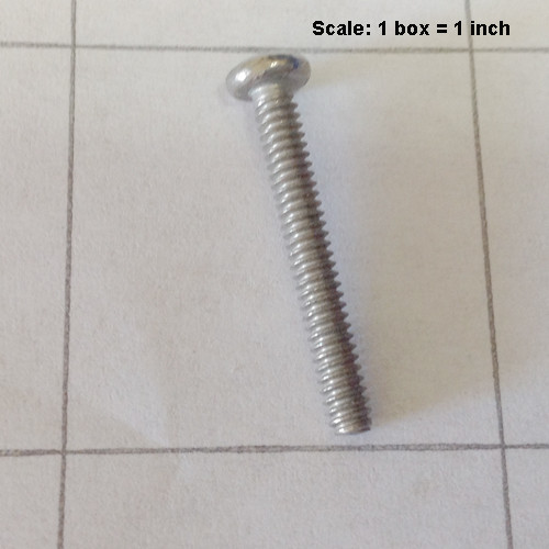  - Screw 4-40 x 7/8 pan head phillips stainless steel 999-0299
