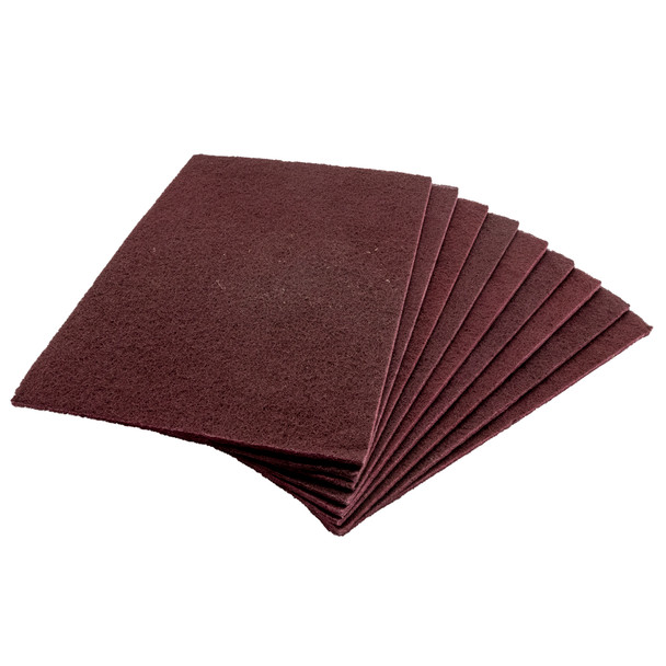 47-FPP-14X20/ETC - 14 x 20 inch Redwood maroon floor prep pad (pkg of 10) 255-9036