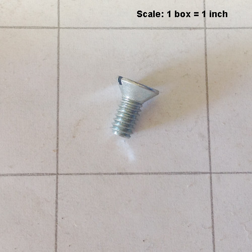  - Screw 8-32 x 3/8 flat head slotted zinc plated 999-0093