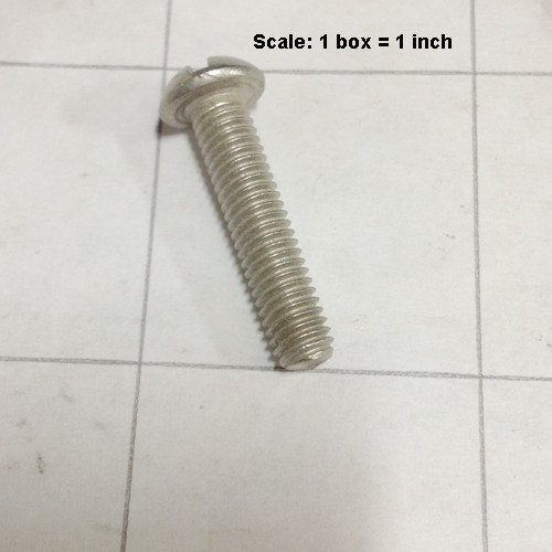  - Screw 10-32 x 7/8 round head slotted stainless steel 999-0597