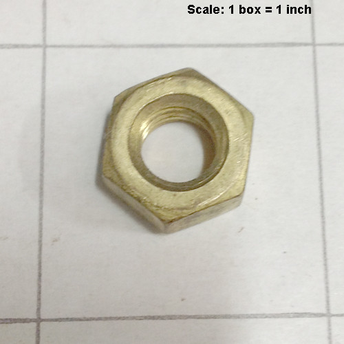  - Nut 5/16-18 hex jam brass 999-0611