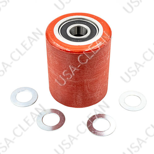 44506-001-D - Load roller assembly, ultra poly on aluminum hub w/ bearings 150-0348                      