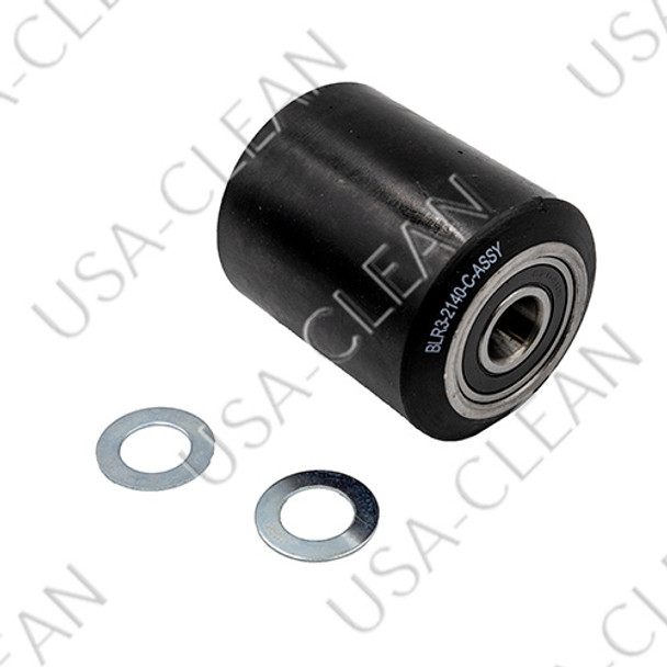 44506-001 - Load roller assembly, ultra poly on steel hub w/ bearings 150-0349                      