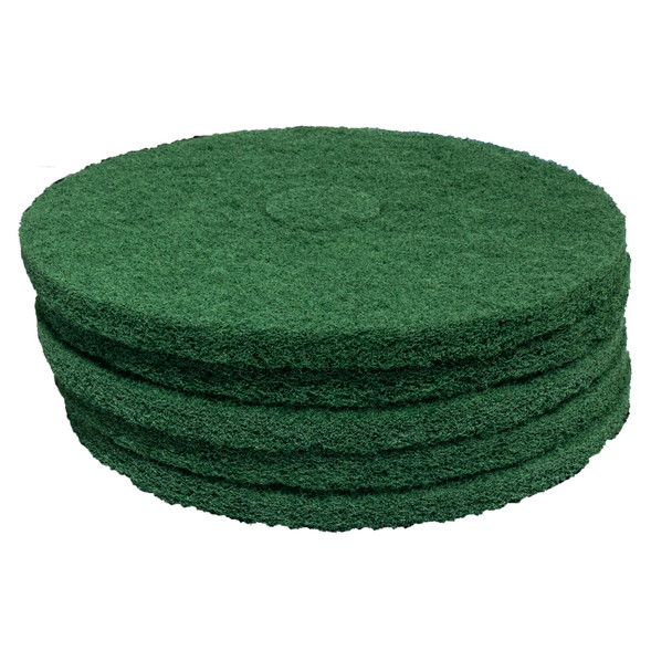 55-17/ETC - 17 inch premium green scrubbing pad (pkg of 5) 255-1780