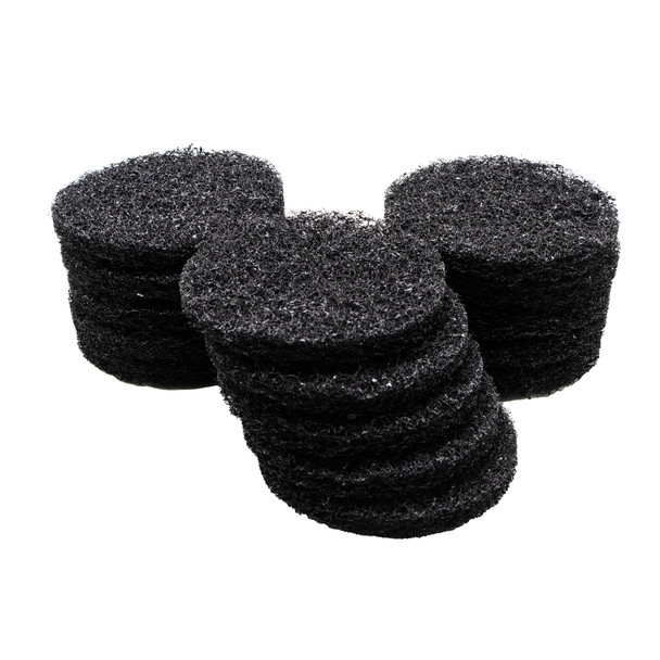 555900 - 6.5 inch black pad (case of 15) 206-5479