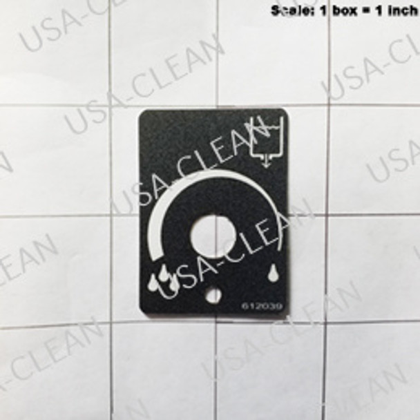 612039 - Solution control decal 175-3680