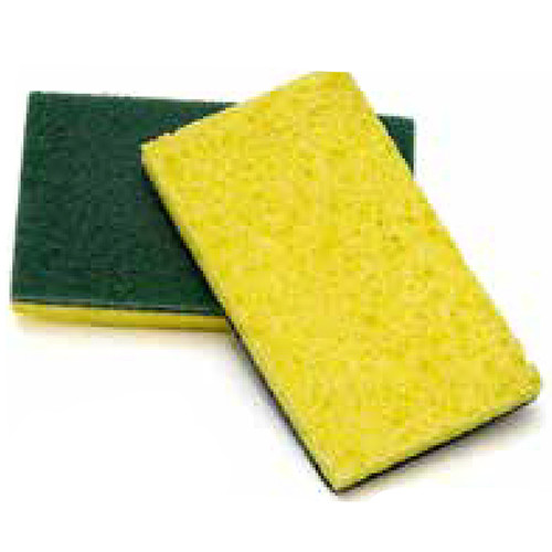 ACS74-615 - Green backed polyurethane scrubber sponge (pkg of 20) 255-8009