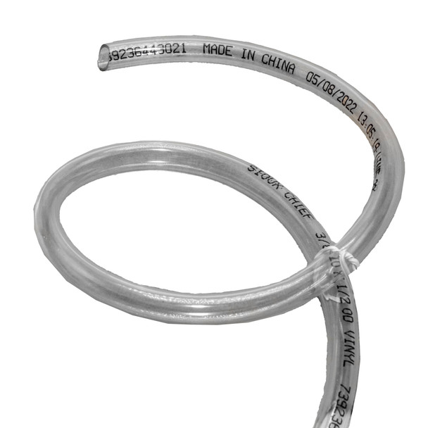  - Clear vinyl tubing 3/8 x 1/2 inch (sold by the inch) 991-1411