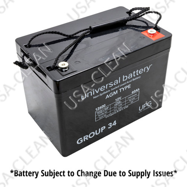 - 12V 60Ah AGM battery (Group 34) 162-0040  - 12V 60Ah AGM battery (Group 34) 162-0040