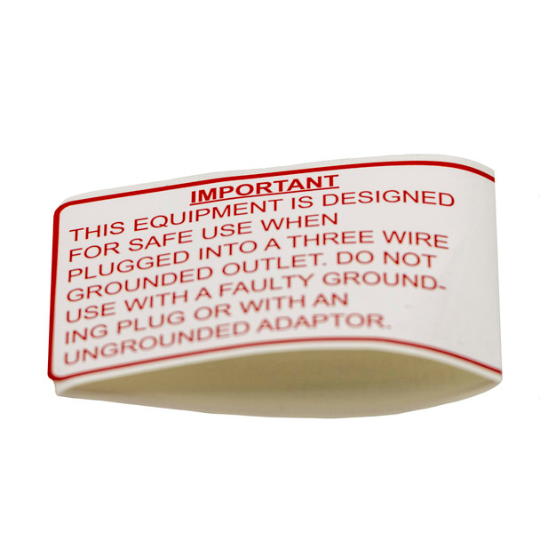 H02548-2 - Important label 221-0263
