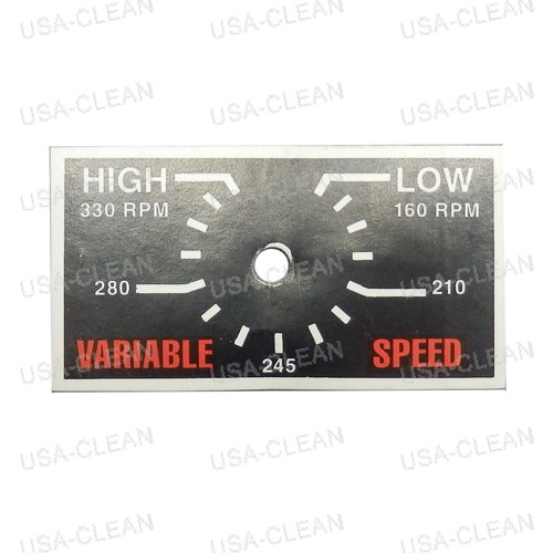 505180 - Control box label 223-0161