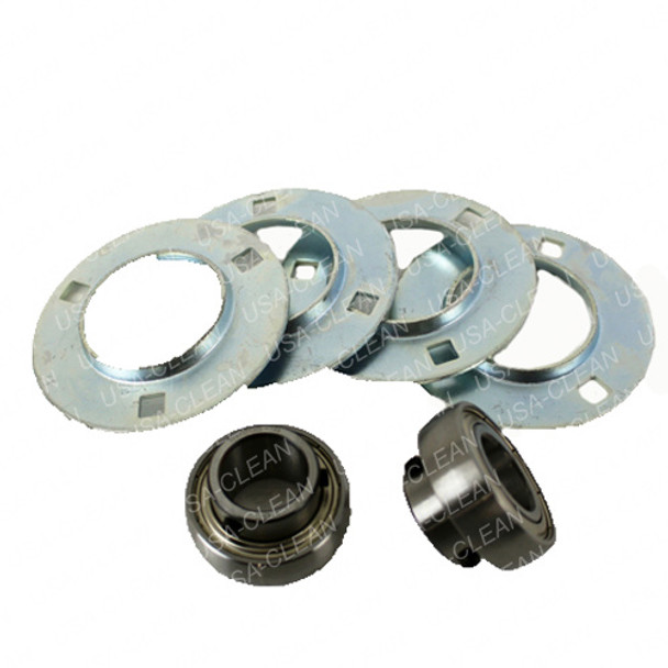 7-357 - Axle bearings and mounting flanges (4 bearings & 2 flanges) 202-0490