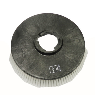 17 inch soft scrubbing brush (molded with clutch) (white) 192-9424