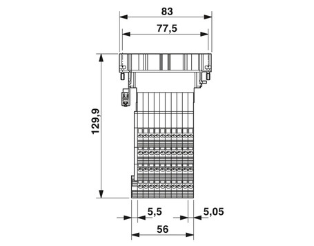 HC-D 40-A-UT-PER-M - Adaptador de bornas