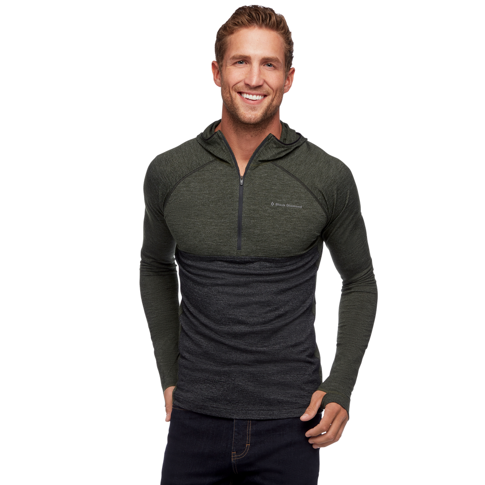 Solution 150 Merino Baselayer Crew Half Zip Hoody - Men's