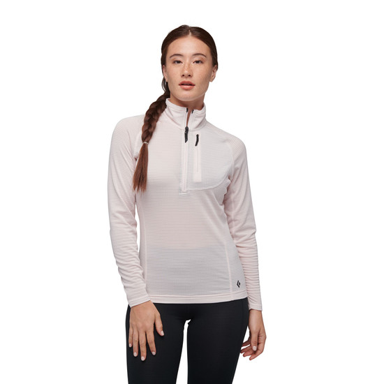 Women's Coefficient LT Quarter Zip Pullover Ice Pink 1