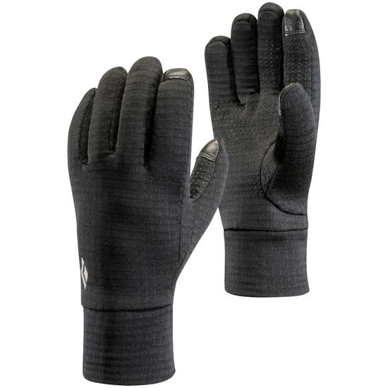 MidWeight GridTech Fleece Gloves Black 1