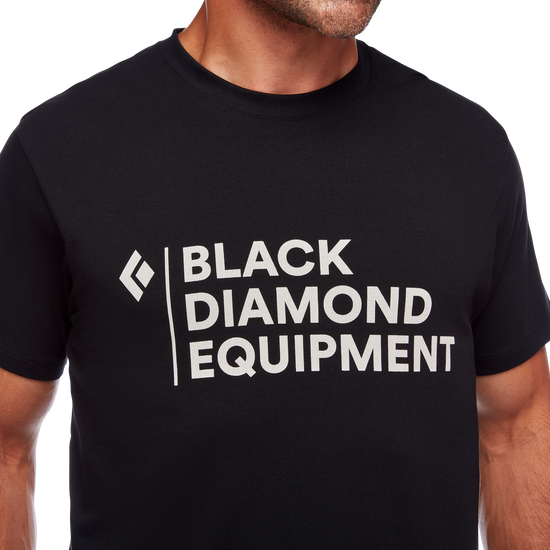 Men's Stacked Logo T-Shirt Black 3