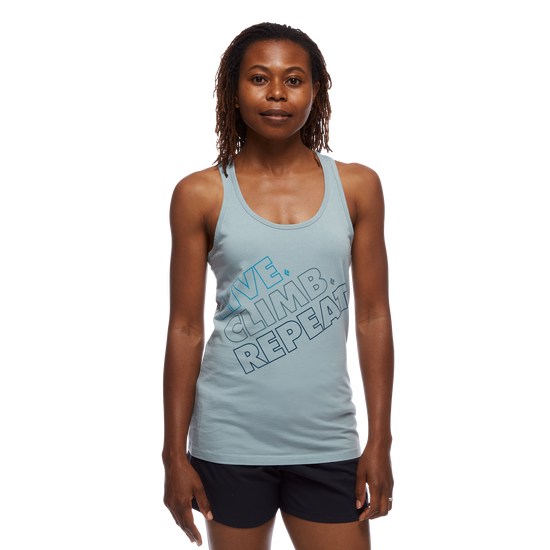 Live.Climb.Repeat. Tank - Women's Blue Ash 1