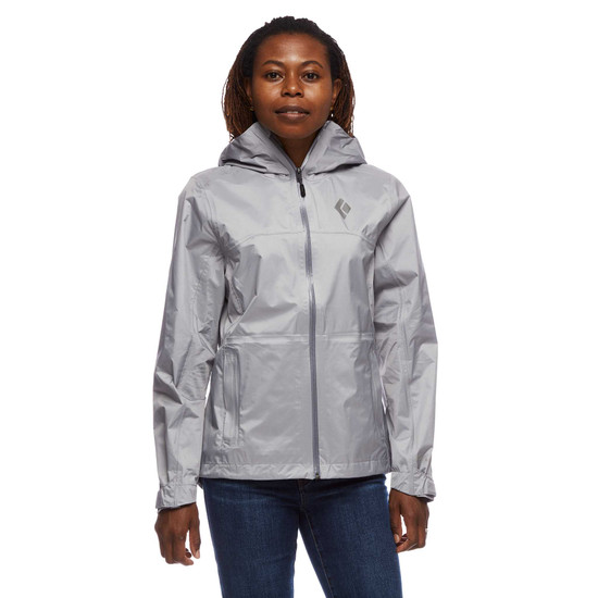 Women's Treeline Rain Shell Pewter 2