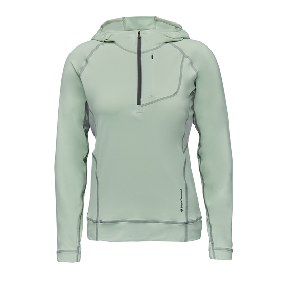 Women's Alpenglow Pro Hoody Foam Green 7