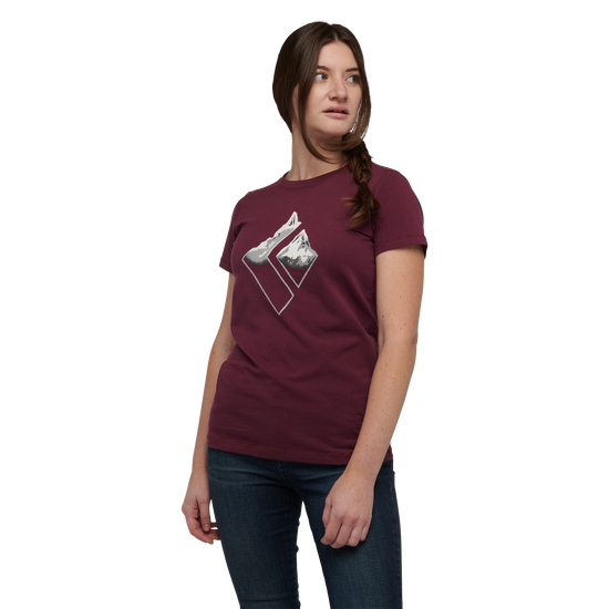 Women's Mountain Logo Tee Blackberry 5