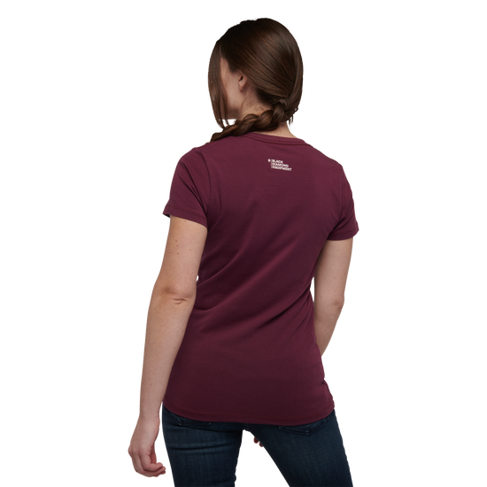 Women's Mountain Logo Tee Blackberry 1