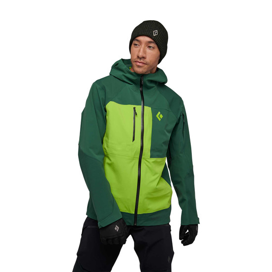 Men's Recon Stretch Pro Shell Mountain Forest-Lime Green 2