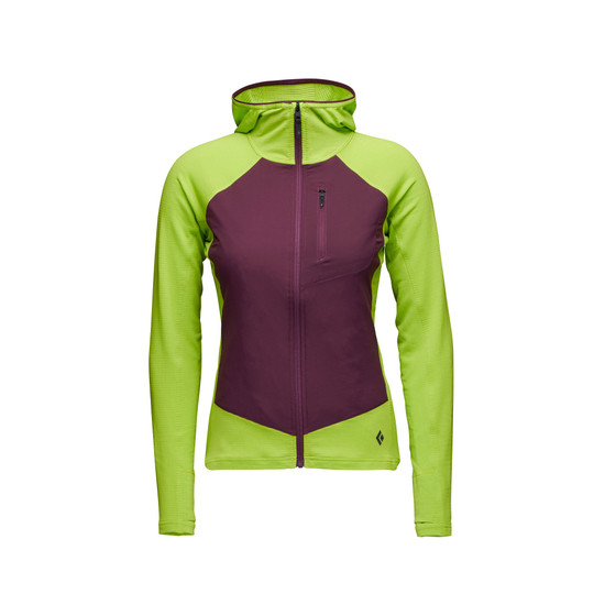 Women's Coefficient LT Hybrid Hoody Aloe-Blackberry 8