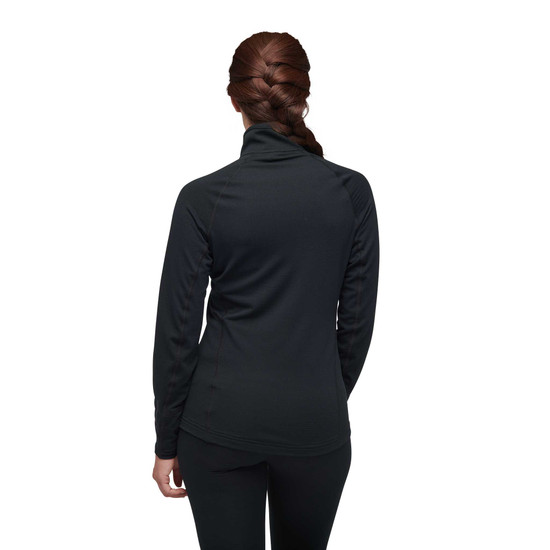 Women's Coefficient LT Quarter Zip Pullover Black 1