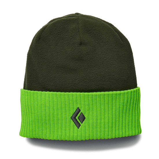 Fleece Beanie Lime Green-Mountain Forest 1