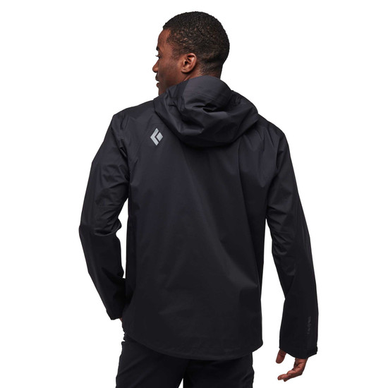 Men's Stormline Stretch Anorak Rain Shell Black 3