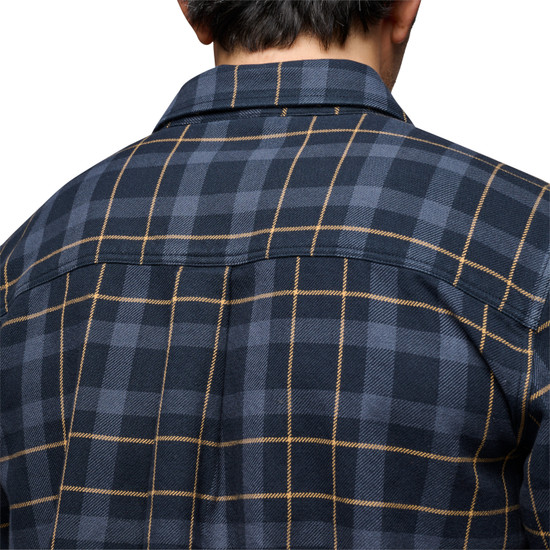 Men's Project Twill Long Sleeve Shirt Charcoal-Black 5