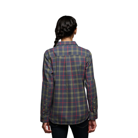 Women's Project Twill Long Sleeve Shirt Charcoal-Tundra 3