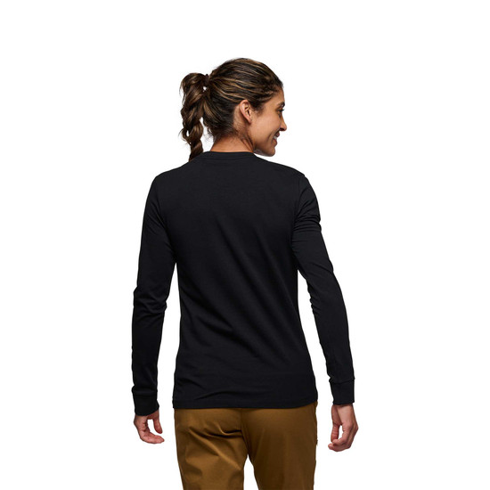 Women's Heritage Wordmark Long Sleeve Tee Black 3