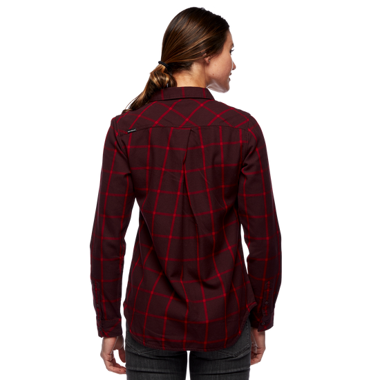 Women's Serenity Flannel Bordeaux/Vermilion/Plaid 2