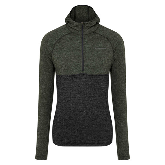 Solution 150 Merino Baselayer Crew Half Zip Hoody Men s Black